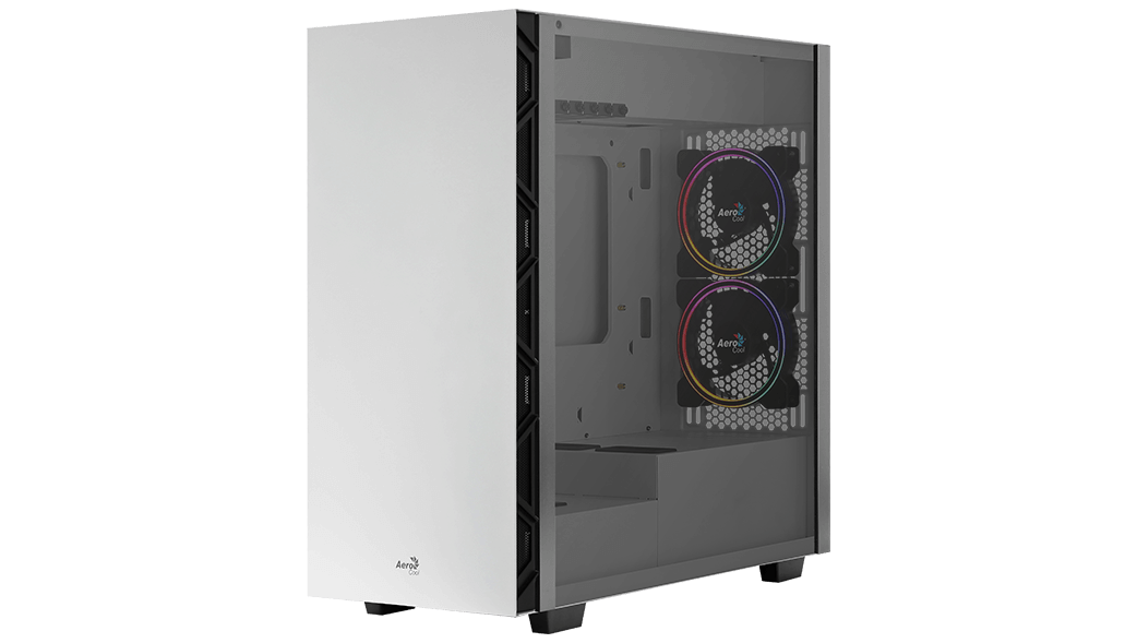 Корпус Aerocool Flo Saturn FRGB-G-WT-V1 White USB 3.0x2,USB 2.0x2, VGA MAX 282mm,CPU MAX 165mm,up to