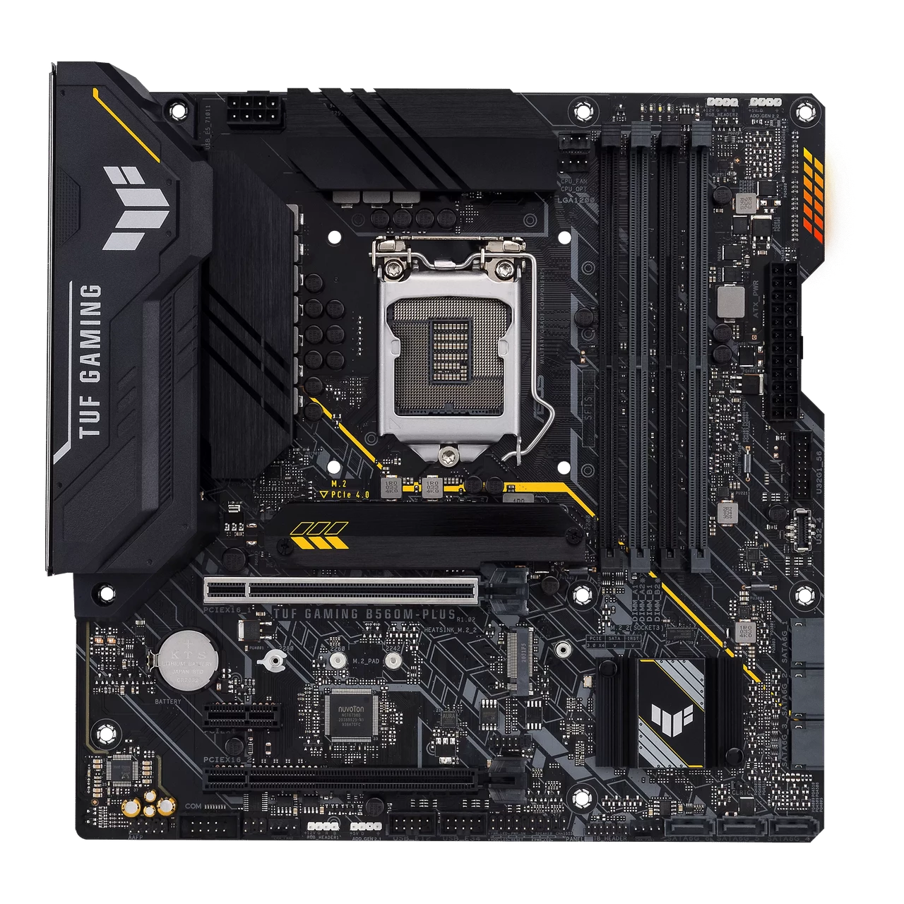 Материнская плата ASUS TUF GAMING B560M-PLUS Soc-1200 (B560) PCI-E 4.0x16 PCI-E 3.0x16 PCI-Ex1 2xUltra M.2