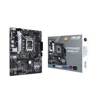 Материнская плата ASUS PRIME H610M-A D4 Soc-1700 (H610) PCI-E 4.0x16 PCI-E 3.0x1 V-M.2 2xUltra M.2 COM header