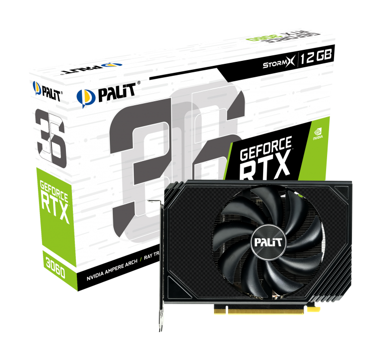 Видеокарта Palit RTX 3060 STORMX (NE63060019K9-190AF) 12Gb GDDR6 8pin HDMI+3xDP RTL