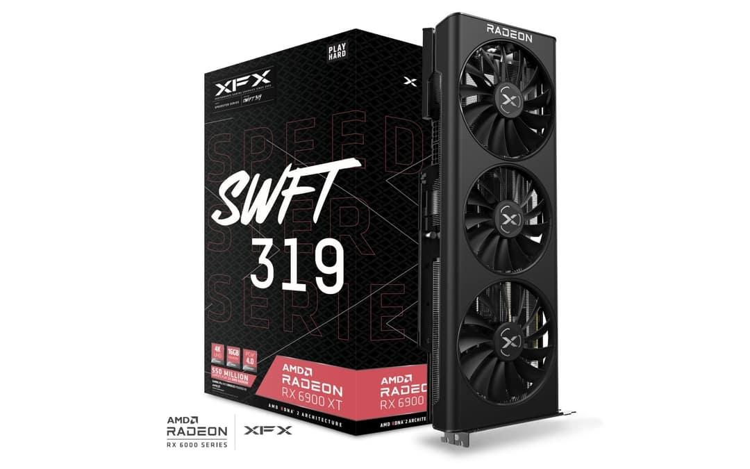 Видеокарта XFX RX 6900XT Speedster SWFT 319 (RX-69XTAQFD9) 16GB GDDR6 HDMI+3xDP 2x8pin RTL