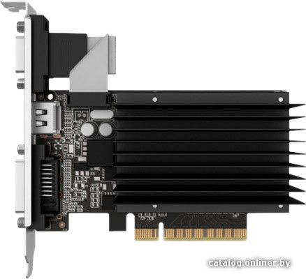 Видеокарта Palit GT 730 (NEAT7300HD46-2080H) 2Gb DDR3 (64bit, Fanless, 902/1800MHz) DVI, HDMI, VGA, OEM