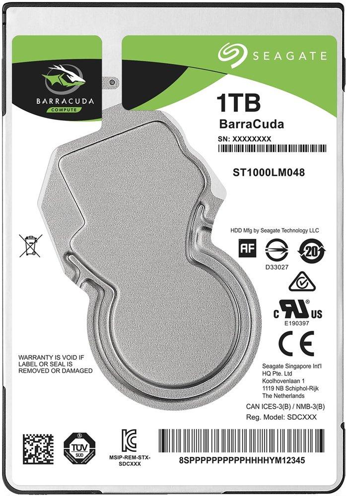 HDD 2.5" SATA Seagate 1Tb Barracuda Compute ST1000LM048 5400rpm 128Mb