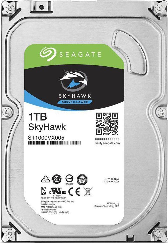 Жесткий диск 3.5" SATA-III Seagate 1Tb SkyHawk ST1000VX005 64Mb