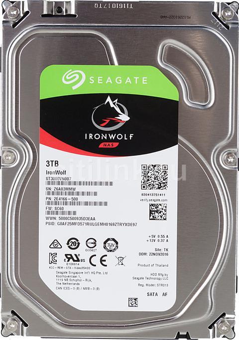HDD 3.5" SATA-III Seagate 3Tb IronWolf ST3000VN007 5900rpm