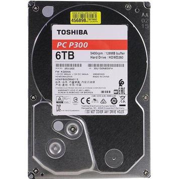 HDD 3.5" SATA-III Toshiba 6Tb P300 (HDWD260UZSVA) 5400RPM 64Mb 6Gb/s