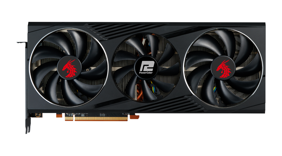 Видеокарта PowerColor RX 6800XT Red Dragon (AXRX 6800XT 16GBD6-3DHR/OC) 16GB GDDR6 HDMI, 2xDP 3x8pin RTL