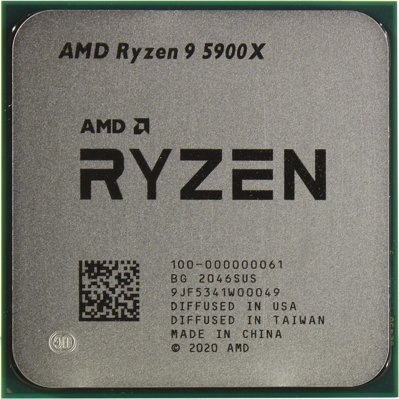 Процессор Socket-AM4 AMD Ryzen 9 5900X (100-000000061) 12C/24T 3.7GHz/4.8GHz 6+64Mb 105W oem