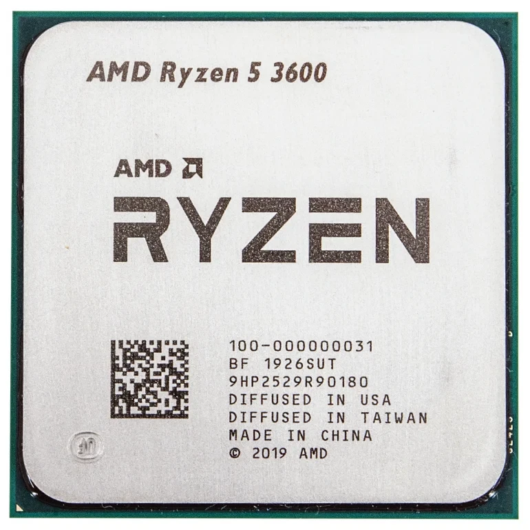 Процессор Socket-AM4 AMD Ryzen 5 3600 (100-000000031) 6C/12T 3.6GHz/4.2GHz 3+32Mb 65W oem