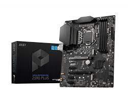 Материнская плата MSI Z590 PLUS Soc-1200 (Z590) 2xPCI-E 4.0x16 3xPCI-Ex1 M.2(WI-FI) 2xHyper M.2 4xDDR4