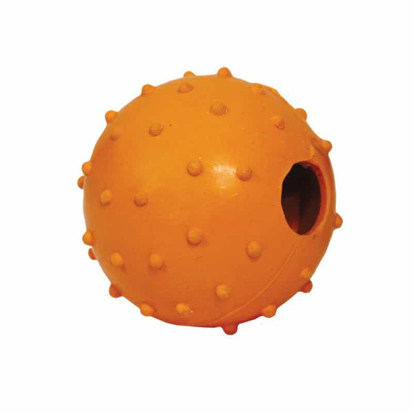 Игрушка для собак из ц/литой резины TRIOL "Мяч с колокольчиком" (12191102) - фото 1 - id-p111788069