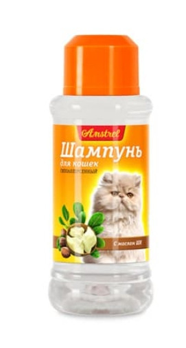 Шампунь для кошек гипоаллергенный с маслом ши "Amstrel" 120 мл (001438) - фото 1 - id-p156388006