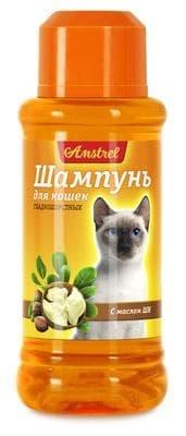 Шампунь для гладкошерстных кошек с маслом ши "Amstrel" 320 мл (000363)