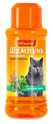 Шампунь для кошек кондиционирующий с целебными травами "Amstrel" 120 мл (001391)