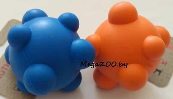 Игрушка для собак "Мяч с пупурышками" каучук
