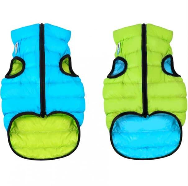 Курточка двухсторонняя AiryVest M дл. 45-50 см салатовый/голубой (1630) - фото 1 - id-p175167560