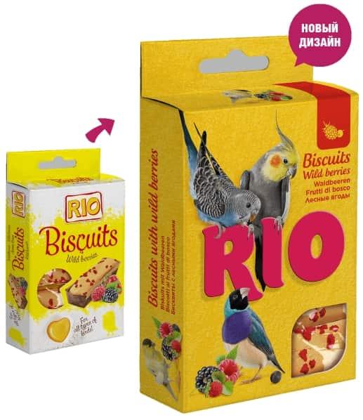 Бисквиты для всех видов птиц с лесными ягодами "RIO" - фото 1 - id-p102629071