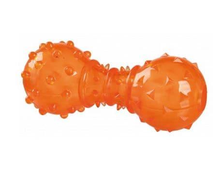 Игрушка для собак "TRIXIE" "Snack Dumbbell" с отверстием для лакомств,12 см - фото 1 - id-p103412230