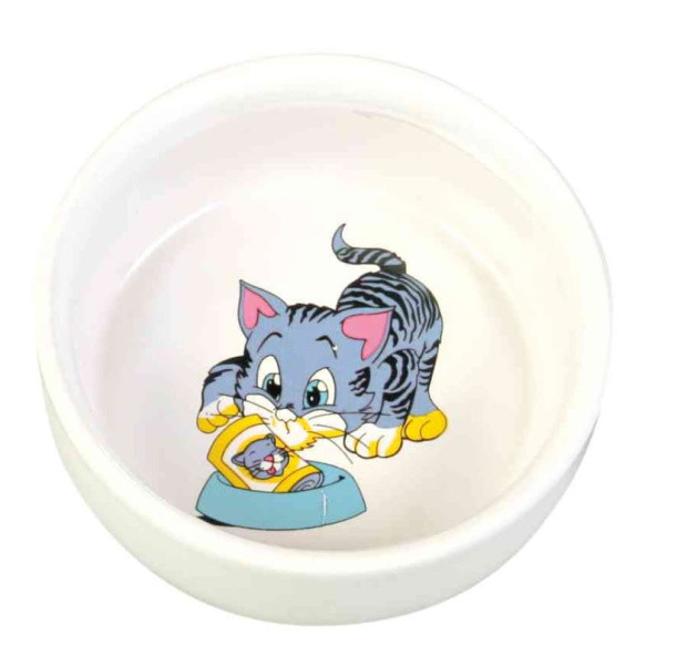 Миска "TRIXIE" керамическая для кошек с изображением 0.3 л/диам. 11 см (4009) - фото 1 - id-p104941199