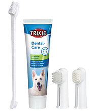 Набор для чистки зубов у собак" TRIXIE" 3 щетки + паста (2561)