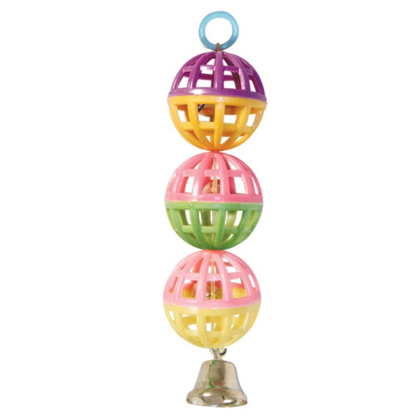 Игрушка для птиц TRIOL "Три шарика", 150/40мм (52181009) - фото 1 - id-p107283756