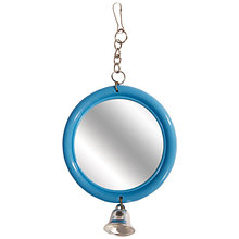 Игрушка для птиц  TRIOL "Зеркало с колокольчиком", 120*60мм (52181045)