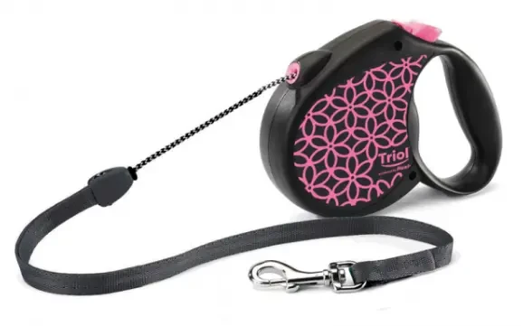 Поводок-рулетка для собак Flexi Life Pink (трос) до 20 кг/5 м (11111028) - фото 1 - id-p130166611