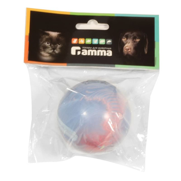 Игрушка для собак из резины Gamma "Мяч литой большой" 70 мм (12192009) - фото 1 - id-p108743010