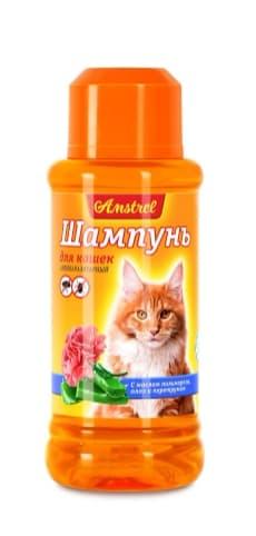 Шампунь для кошек антипаразитарный с маслом пальмарозы "Amstrel" 120 мл (001490)