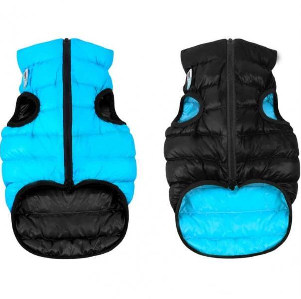 Курточка двухсторонняя AiryVest XS дл. 22-25 см черный/голубой (1599) - фото 1 - id-p175167719