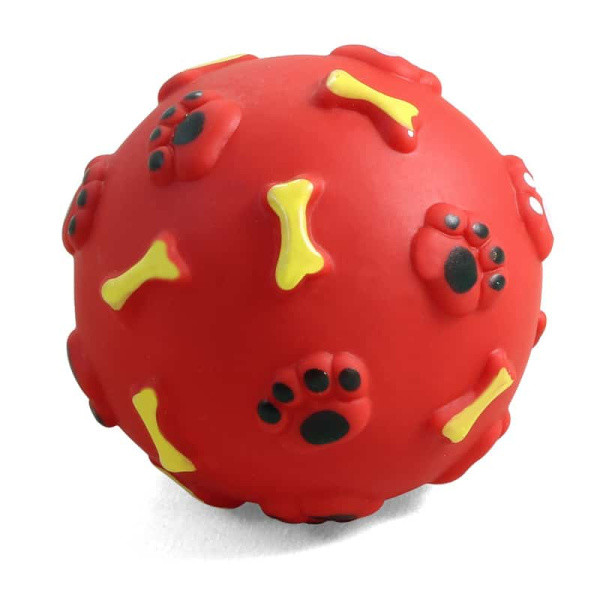 Игрушка для собак из винила TRIOL "Мяч с лапками и косточками" (12101045) - фото 1 - id-p111579296