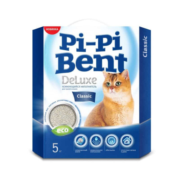 Наполнитель Pi-Pi Bent DeLuxe Classic 5 кг - фото 1 - id-p98303780