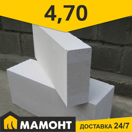 Блоки перегородочные 125 х 249 х 625 мм газосиликатные ЗАБУДОВА, поштучно, фото 2