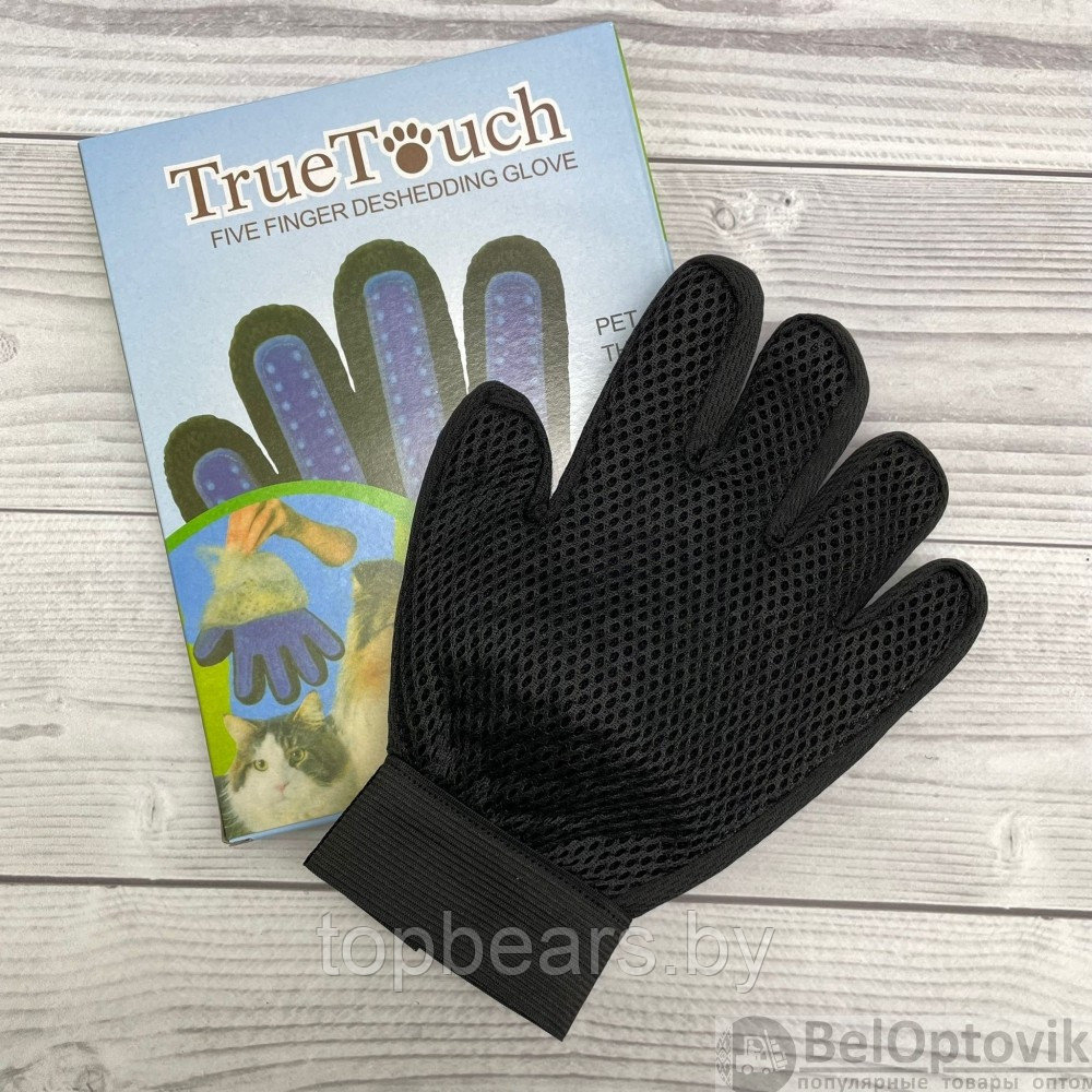 Перчатка для вычесывания шерсти домашних животных True Touch Classic - фото 4 - id-p180271267