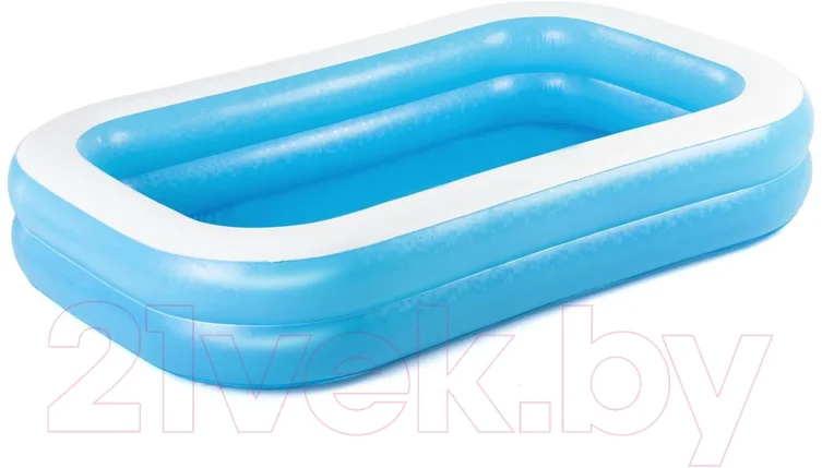 Надувной бассейн Bestway Blue Rectangular 54006 (262x175x51), фото 2
