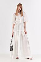 Женское летнее хлопковое белое платье Lakbi 52277 42р.