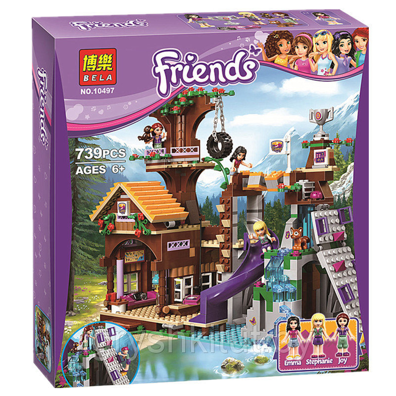 Конструктор Bela Friends "Спортивный лагерь: дом на дереве", 739 деталей, аналог LEGO, арт.10497 - фото 8 - id-p135874296