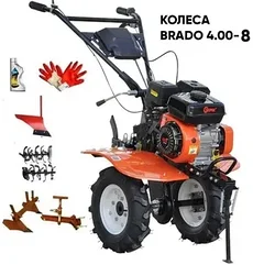 Акция! Мотоблок SKIPER SP-700 (колеса 4.00х8)+Фреза,Сцепка,Плуг,Окучник