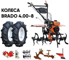 Акция! Мотоблок SKIPER SP-850S+Фреза,Сцепка,Плуг,Окучник