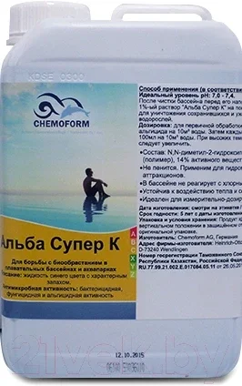 Средство для борьбы с водорослями Chemoform Альба супер К (3кг), фото 2