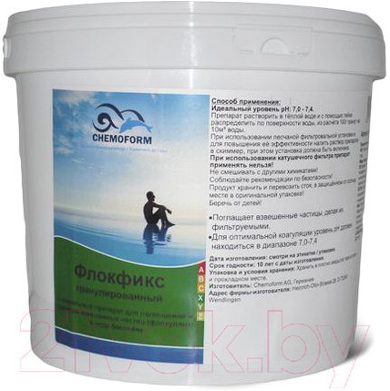 Коагулянт для бассейна Chemoform Флокфикс гранулированный (5кг), фото 2