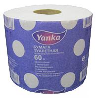 Бумага туалетная со втулкой 60 метров Yanka