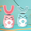Детская электрическая зубная щетка Smart U-Shaped Children's Toothbrush 360 градусов (3 режима работы), фото 7