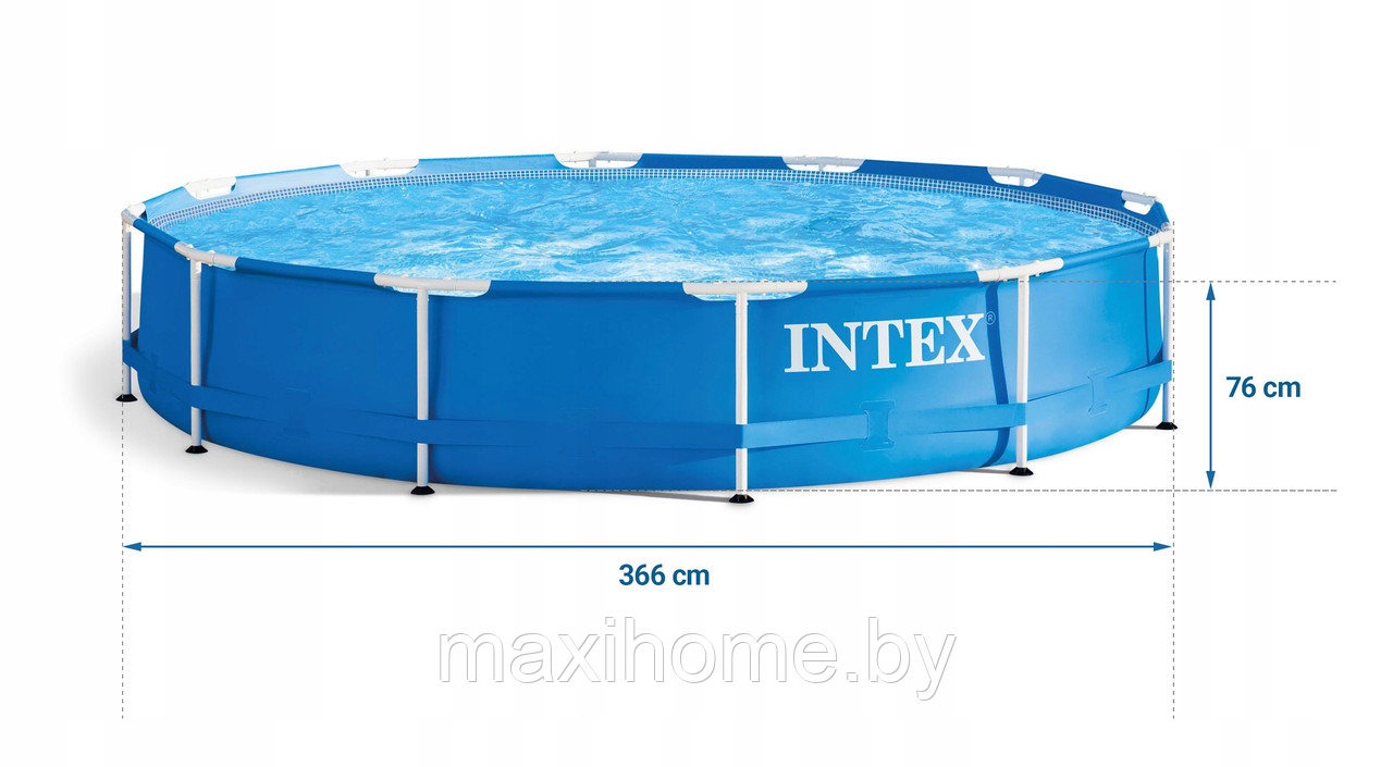 Каркасный бассейн Intex 28210 Metal Frame 366х76 см - фото 2 - id-p101552941