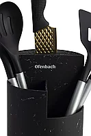 Подставка для ножей и принадлежностей Ofenbach тройная Черный 23,8см 100206, фото 6