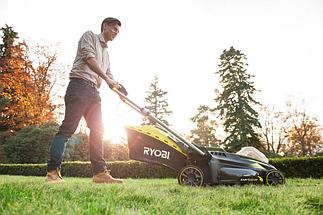 Газонокосилка аккумуляторная самоходная RYOBI RLM36X46H5P, фото 3