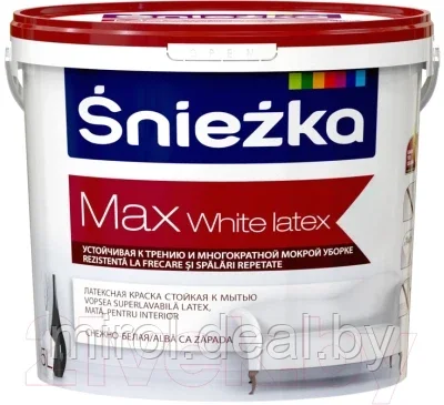 Краска Sniezka Max White Latex с тефлоном - фото 1 - id-p165636574