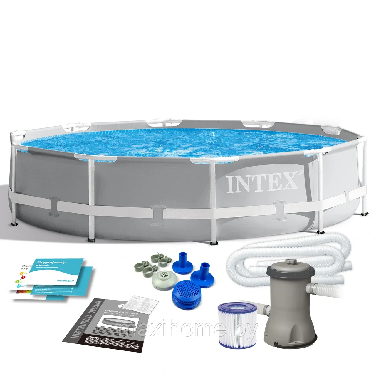 Каркасный бассейн Intex PRISM FRAME 26702 305x76см с фильтр-насосом