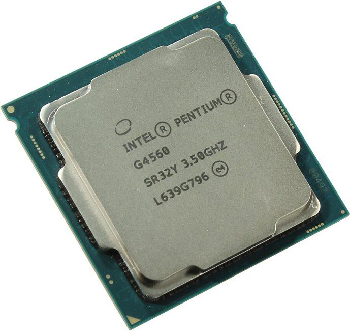 CPU Intel Pentium G4560 3.5 GHz/2core/SVGA HD Graphics 610/0.5+3Mb/54W/8GT/s LGA1151