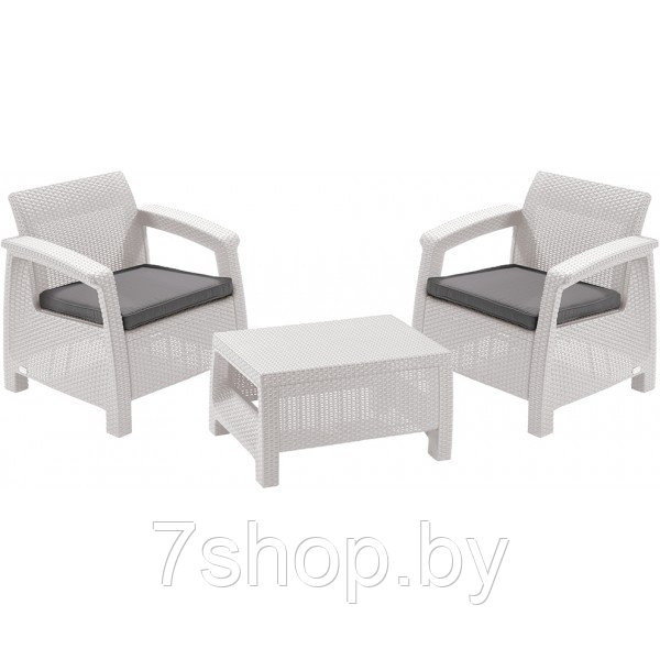 Комплект мебели Корфу Уикенд (Corfu Weekend) белый - фото 1 - id-p180320730